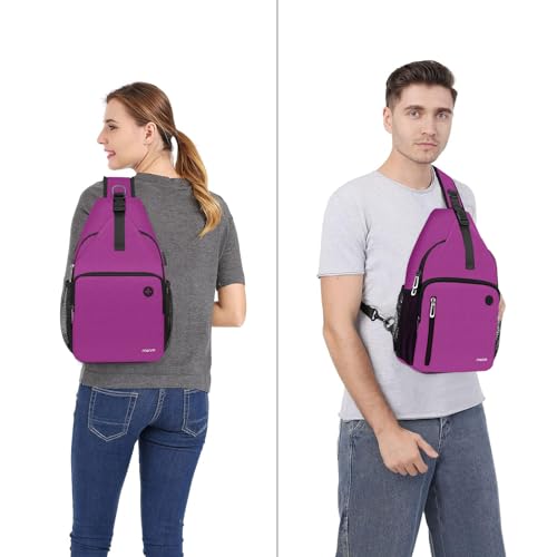 Sling Backpack Bag (Rose Red)