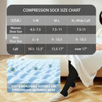 Extra Thick Wide Calf Compression Socks for Women&Men Plus Size 20 (2 Pairs-black / X-Large)