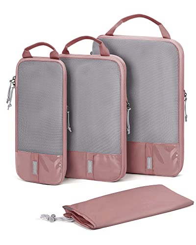 4 Set Compression Packing Cubes for Travel (Brier Rose-4 PCS / Set of 4)