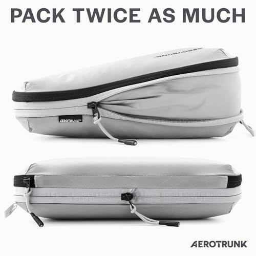 Ultralight Compression Packing Cubes for Travel (6-Pack / Grey)