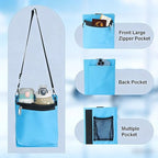 Luggage Travel Cup Holder with Luggage Straps (Blue)