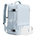 Travel Backpack for Men Women (Light-blue / Large)