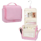 Travel Hanging Toiletry Bag (Pink / Large)