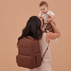 New Classic Diaper Bag Backpack with 15 Pockets (Espresso)
