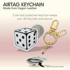 Keychain Case Compatible with Apple AirTag (Dice)