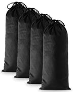 4 Pcs Single Shoe Bags for Travel (Black Beauty / 17.3"x8.6")