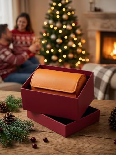 2 Watch Travel Case (Brown / 2 Watch Case)