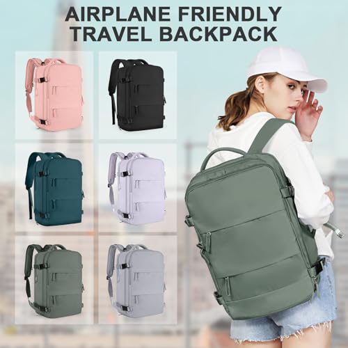 Large Travel Backpack For Women Men (30l / Olive Green)