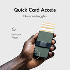 Aluminum Cardholder Wallet for Men (Green Ore)