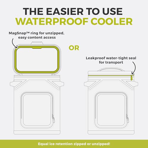 Magnetic Leak Proof 24 Can Soft Cooler with Waterproof Zipper (Mulberry / 24 Can)