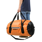 Waterproof Duffel Bag 80L Heavy Duty Duffle Bag Travel Dry Bag for Kayaking (Orange / 80L)