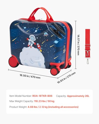 Ride on Luggage (18 Inches Single / Spaceman)