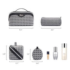 Travel Makeup Bag Cosmetic Bags for Women (M-76Black)