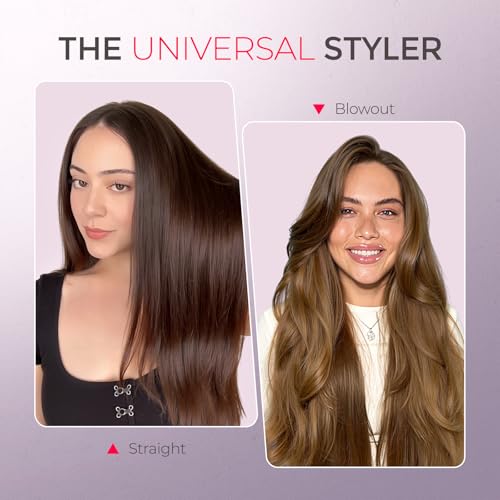 Ring Hair Straightener Brush (Sakura Pink)
