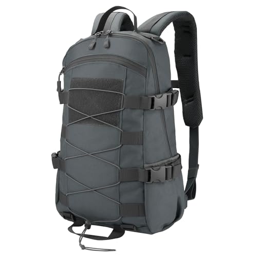 25L Hiking Backpack Small Tactical Backpack Daypack Camping Trekking Hunting Molle Pack for Men Women (Grey)