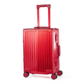 All Aluminum Zipperless Carry On Luggage (Red / 20)