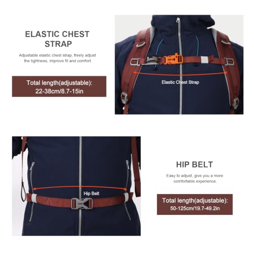 20L Hiking Backpack (Maroon-20l / 20L)