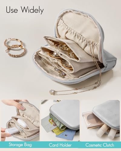 Small Travel Jewelry Case (B.Grey)