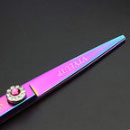 Professional 6.0 Inch Rainbow color Dragon Handle 440C Salon Hair Cutting Shear Thinning scissors (scissors set)