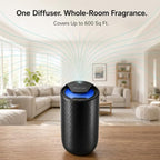 Waterless Essential Oil Diffuser Starter Kit with 15ml French Lavender Oil (Black2)