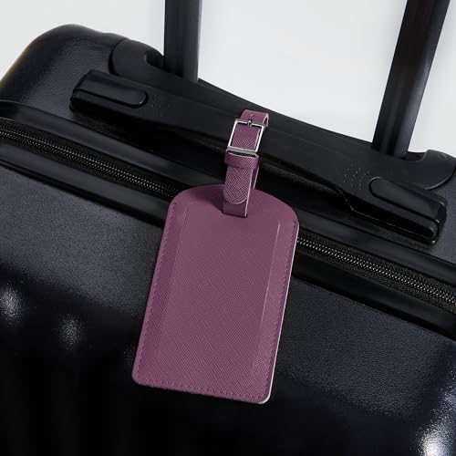 3 Pack Luggage Tags for Suitcases (Royal Purple)