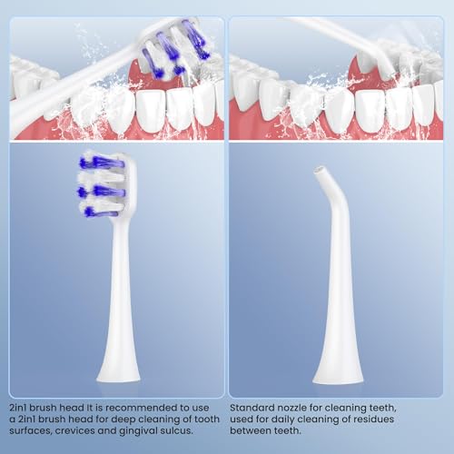 Electric Toothbrush with Water flosser (White)