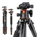 62" Carbon Fiber Camera Tripod (Black Orange)