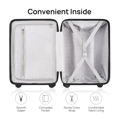 Medium Checked Luggage 24 Inch (02-Grey (Basic) / Checked 24-Inch)