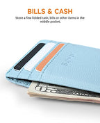 Mens Slim Wallet (Chicago Blue Grey)