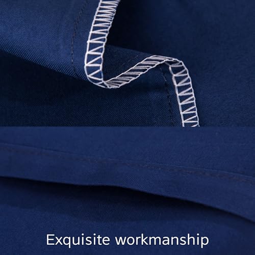 Toddler Pillows with Pillowcases Set (Navy Blue (Cotton) / 13x18 Inch (Pack of 2))