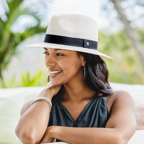 Wallaroo Women’s Petite Palm Beach Fedora (X-Small-Small / Ivory)