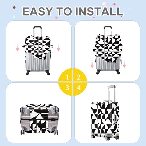 Geometric Minimalist Luggage Cover (#22 / M(fits 24-26Inch suitcase))