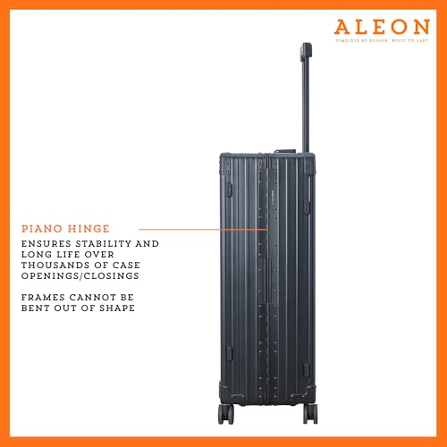 32" Aluminum Macro Traveler Checked Spinner Luggage (32 Inches / Onyx)