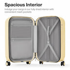 20 Inch Carry On Luggage PC Hardside Suitcases with Wheels & TSA for Travel Woman Men (Lark Yellow TSA2 / 20-inch)