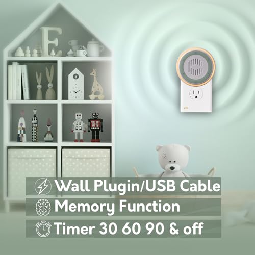 3 Pack) Calm Me White Noise Machine for Office Privacy & Noise Canceling, Plug in Wall Sound Machine for Therapy Office Used in Hospitals Clinics & Spas, 20 Soothing Natural Sounds, Compact Design (Pack of 3)