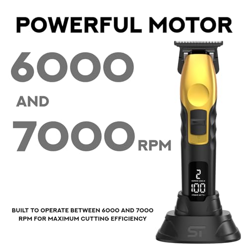 2Spee ST622 Cordless Beard & Hair Trimmer for Men (Gold)