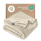 Fleece Blanket Luxury Microplush (Throw XL / 20 - Oyster)