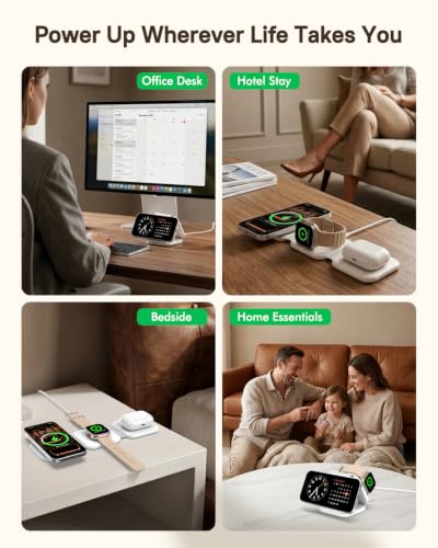 15W Magnetic Travel Charging Station (Forest Green)