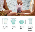 Reusable Food Storage Bags (Peach / Large Cup)