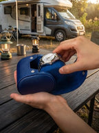 Single Watch Travel Case (Dark Blue / 1 Watch Case)