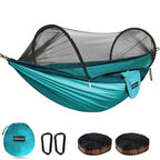 Ultra Light Travel Camping Hammock Pop (Blue/Dark Blue)