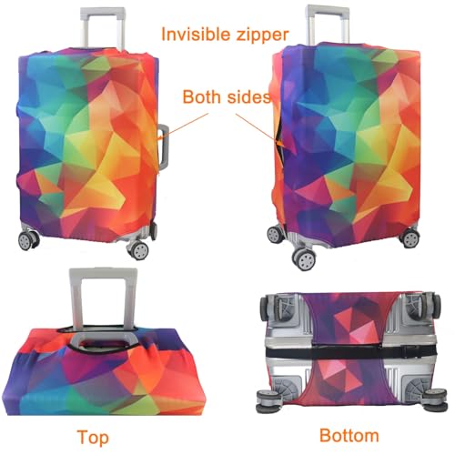 Thicker Travel Luggage Covers with Luggage Tag For Suitcase Tsa Approved (F2483 / L)