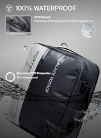 Black Voyage Reusable Vacuum Compression Travel Bag for Carry (Gray (1-Pack) / Large)