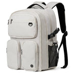 Large Expandable Travel Laptop Backpack (Beige Expandable / 16 inch)