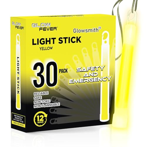 Emergency Safety Military Grade Glow Sticks (30PCS / Yellow)
