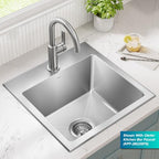 Fairlane 18 in Drop In Single Bowl Stainless Steel Kitchen Sink (18 Inch / Single Bowl — Drop In)