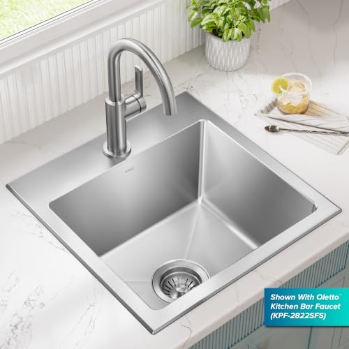 Fairlane 18 in Drop In Single Bowl Stainless Steel Kitchen Sink (18 Inch / Single Bowl — Drop In)