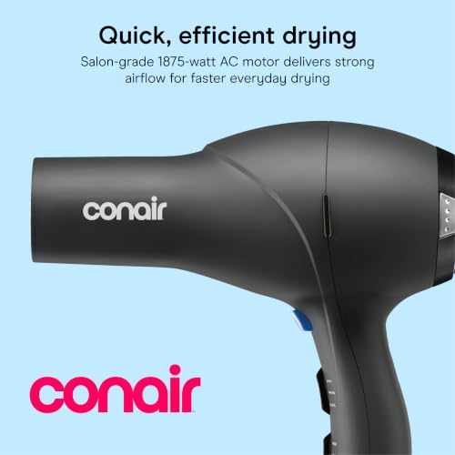 Hair Dryer with Diffuser (Black / 1 Count (Pack of 1))