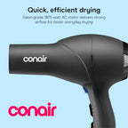 Hair Dryer with Diffuser (Black / 1 Count (Pack of 1))