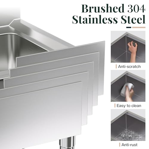 32 x 19 in Workstation Undermount Sink (Silver / 31.5-Inch)
